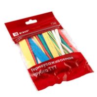 Термоусаживаемая трубка ТУТ 6/3 набор (7 цветов по 3 шт. 100мм)