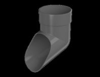 Слив трубы "ТН ОПТИМА" серый