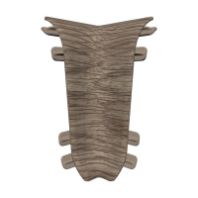 Угол внутренний ПВХ 55 мм "Идеал" №205 Дуб капучино