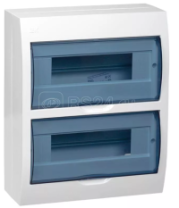 Бокс пластиковый накл. ЩРН-П-24 IP 41, прозрачная дверь "ИЭК"