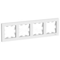 Рамка 4-м "ATLAS DESIGN" Белый, SchE ATN000104