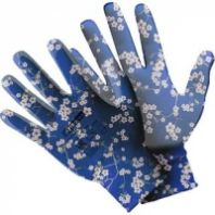 Перчатки для садовых работ "Fiberon" Микс цветов №1, размер M