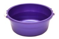 Таз пластиковый круглый 20л 190х460мм, с ручками