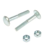 Болт DIN603 мебельный оцинк. М8х70 с гайкой (4 шт)