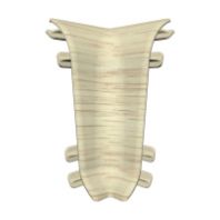 Угол внутренний ПВХ 55 мм "Идеал" № 263  Клен северный