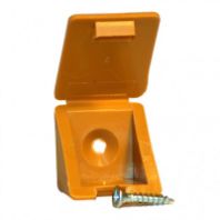 Уголок мебельный с шурупом -бук (4шт)