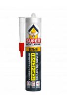 Герметик силиконовый универсальный SUPER МОНТАЖНИК, белый 240мл
