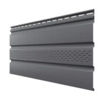 Соффит 3000х0,93х340 мм. "ТН" сплошной, бруния/серый