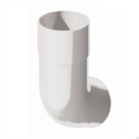Колено трубы "ТН ПВХ" белый 135