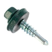 Шуруп кровельный оцинк. 5,5х25 мм., RAL6005, зеленый мох