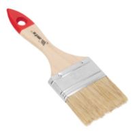 Кисть плоская 2,5" (63 мм) "MATRIX" Стандарт, натуральная щетина, деревянная ручка