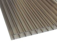 Поликарбонат 8х2100х12000 мм. бронза серая (графит)