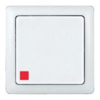 Выключатель 1-кл. ОП с индикатором "Хит" 6А белый, ВА16-137-Б