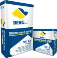 Клей для плитки "BERGhome" ПК 12 Гранит для внутренних и наружных работ 25 кг.