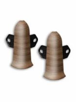 Угол наружный ПВХ 70 мм "Деконика" №001 Белый