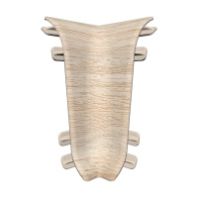 Угол внутренний ПВХ 55 мм "Идеал" №251 Ясень светлый