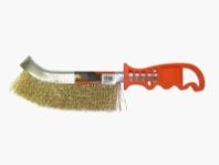 Корщетка "STARTUL STANDART" ручная, изогнутая пластиковая ручка, латунированная