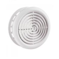 Диффузор приточно-вытяжной со стопорным кольцом и фланцем ф100