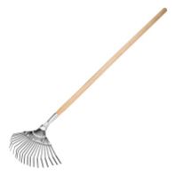 Грабли веерные с черенком ""Сибртех"" плоские зубья