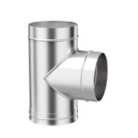 Тройник d 115 нерж. 0,8 мм.