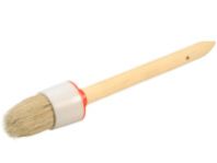 Кисть круглая 25 мм №4 "Uspex" Стандарт, натуральная щетина, деревянная ручка