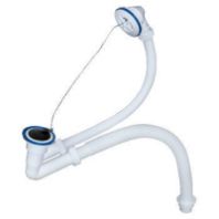 Сифон для ванны "Мини Элит" 600мм., с нерж. чашкой, гибкой трубой " 0654