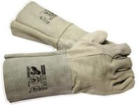 Краги сварщика замшевые пятипалые "Лакра"