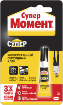 Купить Клей секундный 3 гр. "Супер Момент" недорого Клей секундный 3 гр. "Супер Момент"