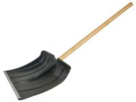 Лопата снегоуборочная, полотно 385х380 мм, деревянный черенок, диаметр 32 мм