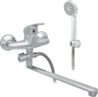 Смеситель для ванны "Центр Сантехники", цинк, ручка шар., излив 300 мм., ЦС-СМ 300/1-4