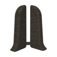 Заглушка ПВХ 55 мм "Идеал" пара №302/303 Венге черный