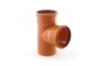 Тройник канализ. наружн. 90 град. D 160/110 мм.