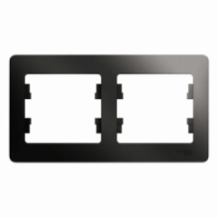 Рамка "Glossa" 2-м гориз. Антрацит, GSL000702 (30)