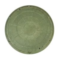 Люк смотровой круглый 750х60 зеленый, нагрузка до 1,5т.