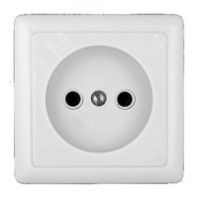 Розетка 1-м ОП б/з "Хит" 10А белый, РА10-131-Б