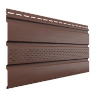 Соффит 3000 мм. "ТН ОПТИМА" частично перфорированный каштан