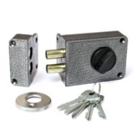 Замок накладной "Зенит" ЗН 1-3 серебро