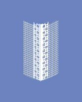 Угол ПВХ штукатурный с сеткой 100х150х2500 мм. белый