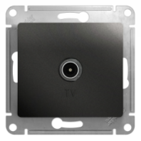 Розетка в рамку TV 1-м "Glossa" 1DB Антрацит, GSL000791 (10)