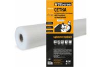 Сетка стеклотканевая интерьерная "Fiberon" 1м х 10 (±15%) м. 60 гр./м2, ячейка 5,0х5,0 мм., белая