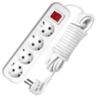 Удлинитель с/з 4х5м с выкл. ПВС 3х1 "У", S-304