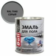 Эмаль для пола алкидно-уретановая Серая RAL7040 2 л. "DALI"