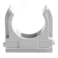 Крепеж-клипса для трубы 25 мм. пластм.