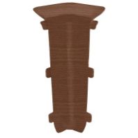 Угол внутренний ПВХ 55 мм "Идеал" №291 Орех