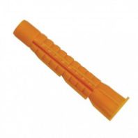 Дюбель полипропилен универсальный тип-U с бортиком 8х52 мм. оранжевый