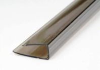 Профиль торцевой 8 мм. L 2,10 м. бронза коричневый