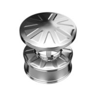 Оголовок сэндвич d 200х115 оцинк. 0,5 мм. / нерж. 0,5 мм.