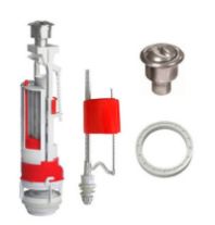 Арматура "Инкоэр" D=40мм. нижняя подводка, хром кнопка, с 2-пуск.