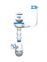 Сифон для раковины "Ани" 3 1/2"х40 Грот с гофрир. переливом A0145S