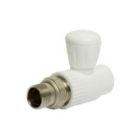 Купить Кран PPхR для радиатора 25х3/4'' с американкой штуцер прямой недорого Кран PPхR для радиатора 25х3/4'' с американкой штуцер прямой